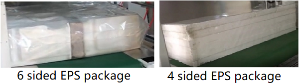 4 sides and 6 sides by plastic film