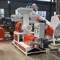 EPS pelletizing machine - strand die works without filtering screen